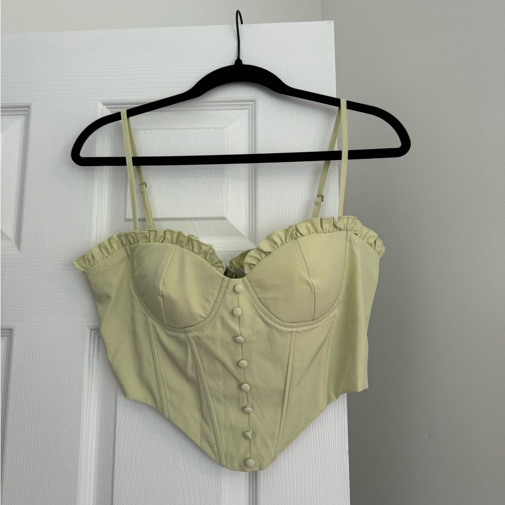 Green corset top